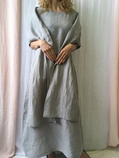 "Linen dress for women with belt, it's elegant, minimalist, and is sure to compliment every occasion, from formal gatherings to outings with friends. Made from 100% European flax, length in front is ± 120 cm(47\"), on back 138 cm(54\") Before placing an order, check the approximate measurements given below. If you are unsure about your size or would like to adjust the length of the item, you could leave your personal measurements (height, bust, waist and hips) in a personalization box. SIZE and Plain Linen Spring Dress, Daywear Linen Midi Dress With Straight Neckline, Linen Midi Dress With Straight Neckline For Daywear, Solid Plain Linen Dress, Straight Neckline Linen Midi Dress For Daywear, Elegant Linen Tunic Dress For Spring, Linen Dress With Straight Neckline For Daywear, Elegant Linen Tunic Dress, Elegant Linen Maxi Dress With Straight Neckline