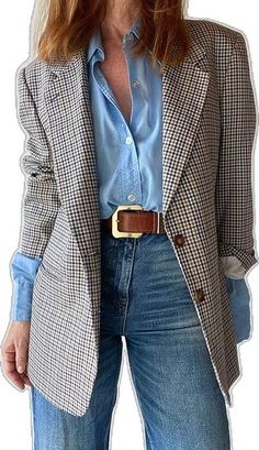 Outfit Chic, Mode Casual, Looks Street Style, Casual Work Outfits, Mode Inspo, Looks Chic, Blazer Outfits, 가을 패션, Autumn Outfit