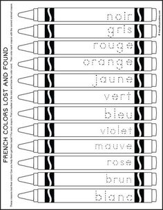 four pencils are lined up in the same row and each has different words on them