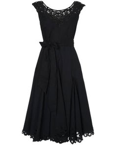 Phase Eight - Jolene  Black Dress, Battenberg Cotton @Phase Eight Casual Goth, Trim Fit, Buy Dress, Cotton Lace, Fit And Flare Dress, Flare Dress, Day Dresses, Fit And Flare