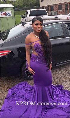 Long Sleeves Prom Dresses, Prom Dress Purple, Club Birthday, Girl Prom, Purple People, Satin Prom Dresses, People Eater, Prom Inspo, Prom Girl Dresses