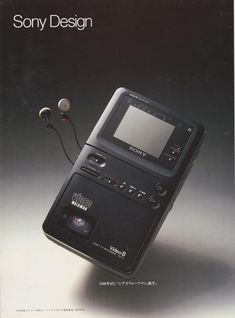 an advertisement for the sony design