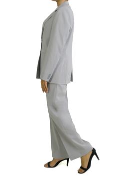 Grey Regular Fit Pant Suit For Women
The Women’s Regular Fit Grey Suit Pants combines sleek design with all-day comfort, making it perfect for professional and formal occasions. The tailored fit offers a sharp silhouette, while the soft grey tone adds a touch of understated elegance. Crafted from premium blend, this suit promises durability and a refined appearance. Whether you're heading to the office or attending a special event, the suit provides a polished look that looks professional. Elegant Gray Straight Pants, Gray Notch Lapel Tuxedo For Work, Gray Tailored Tuxedo For Work, Elegant Gray Blazer For Office Wear, Elegant Full-length Gray Bottoms, Elegant Gray Straight Leg Dress Pants, Elegant Gray Bottoms With Pressed Crease, Elegant Tailored Full-length Blazer, Elegant Full-length Tailored Blazer