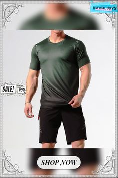 Men's Running Shirt Gym Shirt Short Sleeve Tee Tshirt Athletic Athleisure Breathable Soft Sweat Wicking Running Jogging Training Sportswear Activewear Color Gradient Dark Grey Wine Red Dark Green Dri-fit Crew Neck T-shirt For Sportswear, Breathable Athleisure T-shirt For Summer, Breathable Short Sleeve T-shirt For Gym, Dri-fit Crew Neck T-shirt For Sports, Breathable Sportswear T-shirt, Gray Short Sleeve Sports Top, Breathable T-shirt For Light Sports In Summer, Green Athleisure T-shirt For Workout, Gray Sports T-shirt For Summer