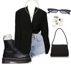 Doc Martens Outfit, Chique Outfits, Instagram Look, Teenage Fashion Outfits, Doc Martens, Lookbook Outfits