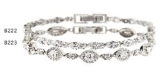 For an elegant and classic look, this classic tennis bracelet paired with a Round and Tear Drop CZ bracelet is the perfect combo bracelet set. Each stone has a bezel setting, so it will not snag on fabrics. This bracelet has the perfect combination, dainty but still has enough crystal to keep it shining. 18K White Gold over base metal Cubic Zirconia crystals Fold Over Clasp Hypoallergenic, lead and nickel free Available in 2 sizes: 6.5in (16.5cm) or 7in (17.8cm) Mosaic Crystal Tennis Bracelet B2 Bracelet Set Silver, Bracelet Sets, 3d Printed Metal, Daisy Bracelet, Cz Bracelet, Jewelry Bridal, Bridal Jewelry Sets, Tear Drop, Tennis Bracelet