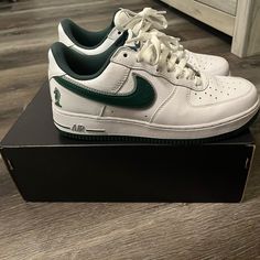 Nike Air Force 1 Low- Lebron “Four Horsemen” Wore Once. Green Low-top Nike Air Force 1 For Sports, Four Horsemen, Air Force 1 Low, White Nikes, Air Force 1, Nike Air Force, Mens Shoes Sneakers, Nike Men, Nike Shoes