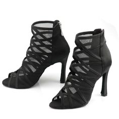 Women's Lace Customized Heel Latin Shoes Salsa Dance Boots Ballroom Dance Shoes Dance Heel Salsa Shoes Black Salsa Dancing Shoes, Light Pink Heels, Aesthetic Heels, Salsa Dance Shoes, Salsa Shoes, Ballroom Shoes, Latin Shoes, Dance Boots, Salsa Dance