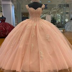 (eBay) Sweetheart Quinceanera Dress Blush Pink Beaded Sweet 16 Party Dress Prom Gowns Xv Dresses Pink, Quinceanera Dresses Blush, Sweet 16 Party Dress, Quinceanera Pink, Quinceanera Themes Dresses, Dress Blush Pink, Quinceñera Dresses, Sweet 16 Party, Pink Ball Gown