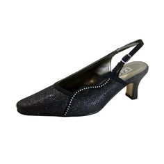 Glamorous Slingback Pumps With 4-inch Heel For Formal Occasions, Elegant Synthetic Slingback Sandals With 4-inch Heel, Elegant Synthetic Slingback Pumps With 4-inch Heel, Blue Slingback Pumps With 4-inch Heel For Evening, Elegant Blue Slingback Pumps With 4-inch Heel, Crystals, Floral, How To Wear