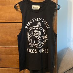 Brand New With Tag, Size Medium. Just In Time For Spooky Season! 100% Cotton Tank. Slim Fit, Hang Dry To Avoid Shrinkage! Black Cotton Tank Top With Skull Print, Summer Tank Top With Skull Print, Skull Print Cotton Beach Tops, Cotton Beach Tops With Skull Print, Summer Black Print Cotton Tops, Casual Skull Print Tank Top For Streetwear, Black Skull Print Tops For The Beach, Black Skull Print Tops For Beach, Black Skull Print Beach Tops