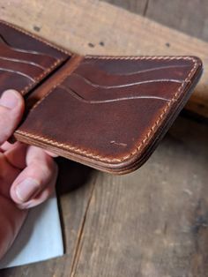 Handmade Classic Wallet, Artisan Bifold Wallet For Daily Use, Leather Bifold Wallet For Daily Use, Artisan Handmade Leather Trifold Wallet, Handmade Artisan Leather Trifold Wallet, Brown Artisan Wallet With Coin Pocket, Artisan Brown Wallets With Coin Pocket, Handmade Bifold Wallets For Everyday Use, Handmade Brown Wallet For Everyday Carry