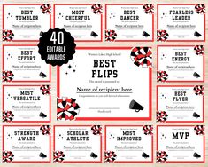 the best flips award is shown in red and black