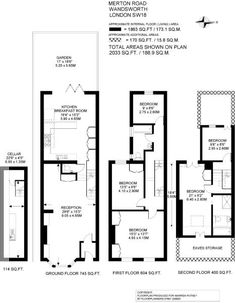 the floor plan for an apartment in london