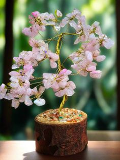 Made up of natural rock crystals, gem stone trees are known to ward off negative Energy from around you. The delicate natural rock crystals are appropriately attached to the wires that stand upright from a strong base in the shape of a tree. Rose quartz represents fire energy and denotes energy of warmth, brightness, illumination. It is the stone of unconditional love, one of the most important stones for Heart Chakra work. Completely customizable. The wires allows you to change the shape of you Tree Rose, Crystals Collection, Fire Energy, Chakra Work, Rose Quartz Healing, Crystal Tree, Natural Rock, Shape Of You, Crystal Collection