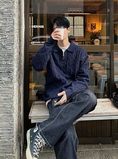 Cold Winter Outfits Men, Uniqlo Men Outfit, Uniqlo Winter, Uniqlo Fashion, Korean Outfits Men, Miraculous Au, Uniqlo Outfit, Boyfriend Outfit, Trendy Outfit Ideas