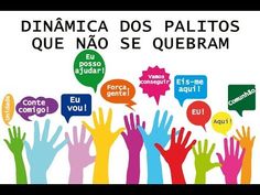 colorful hands with speech bubbles in spanish and the words dictamica dos palitos que no sequebram