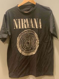 1991 Nirvana 'Vestibule' T-Shirt: A Rare Grunge Era Gem - Vintage Band Shirts Grunge Screen Print Top For Festival, Festival Grunge Style Top With Screen Print, Grunge Festival Top With Screen Print, Grunge Crew Neck T-shirt For Festivals, Grunge Fan Merchandise T-shirt For Festivals, Cotton Band Logo Tops For Festival, Cotton Tops With Band Logo For Festival, Band Logo Cotton Tops For Festival, Grunge T-shirt For Festival Streetwear