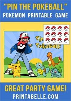 the pokemon printable game is available for kids to play on their phone or tablet