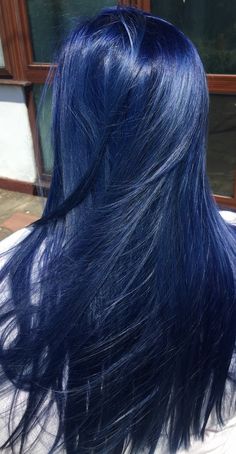 Follow @XoKA_ for more awesome pins Hair Color Inspiration, Blue Hair Color, Dark Blue Hair, Pretty Hair Color, Hair Color Blue, Hair Straight, Dye My Hair, Hair Dye Colors