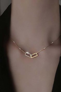 Pretty Interlocking Choker Necklace Statement Fashion Jewelry for Women  – www.MyBodiArt.com Rings Aesthetic Gold, Grunge Ring, Simple Necklace Designs, Jewelry Necklace Simple, Choker Necklace Gold, Neck Pieces Jewelry, Fancy Jewelry Necklace