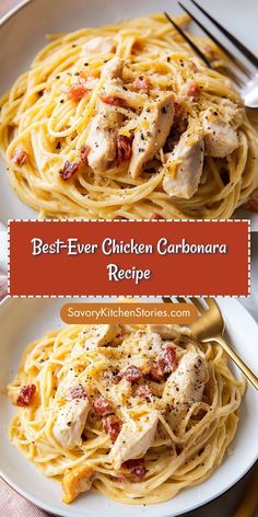 the best ever chicken carbonara recipe