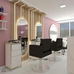 the salon is clean and ready for customers to use