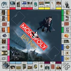 monopoly board game with harry potter theme