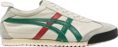 Tiger Mexico 66, Onitsuka Tiger Mexico 66, Mexico 66, Green Sneakers, Onitsuka Tiger, Tiger Stripes, Sneakers Grey, Light Beige, Red Yellow