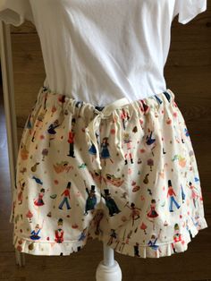 "Adorable, 100% cotton PJ Shorts, made with Rifle Paper Co. Fabric. Details: 100% Cotton  - Holiday Classics Land of Sweets Cream Elastic Waist Drawstring Ruffles at Leg Openings Sizing for Small PJ Shorts: Waist - 30\" Inseam - 3\" Length - 11 3/4\" *Please carefully review the sizing because I don't accept returns or exchanges Care: Fabric is pre-washed to minimize shrinkage Machine wash and dry, press with warm iron if desired All items are created and sewn by me in my smoke-free home!  Thank you for visiting my shop. Watch for new items by following me on Instagram at: https://www.instagram.com/limestmerchant/" Baby Burp Rags, Katie Brown, Pj Shorts, Burp Rags, Christmas Kitchen Towels, Skorts, Holiday Fabric, Christmas Kitchen, Short Outfits