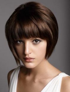 20 Top Incredible Short Haircuts with Bangs - Stylendesigns Stacked Bob Haircut With Bangs, Short Stacked Bob Hairstyles, Hair 2016, Stacked Bob Hairstyles, Stacked Bob, Asymmetrical Hairstyles, Haircut With Bangs