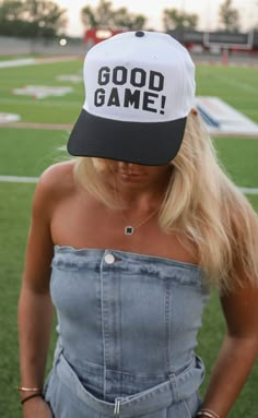 Preorder tees and sweatshirts ship out within 2-12 business days and preorder hats can take up to 15 business days to ship. 

When you're just there to see a good game! This black and white two tone trucker is perfect for any fan - no matter the teams colors! Add it on as the final touch to your gameday look. 

ALL HATS ARE FINAL SALE!



Please note that cotton trucker hats may be prone to fade over time due to sunlight or bleed due to moisture. Black Trucker Hat With Letter Print For Game Day, Game Day White Trucker Hat With Letter Print, White Trucker Hat With Letter Print For Game Day, White Sports Fan Trucker Hat For Game Day, Black Baseball Cap With Letter Print For Game Day, Sporty White Trucker Hat For Game Day, Casual Snapback Hat With Letter Print For Game Day, Donkey Embroidery, Pump Covers