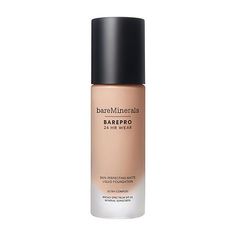 What It Is:BareMinerals Barepro 24hr wear skin-perfecting matte liquid foundation mineral spf 20 pa++ is a clean, skin-improving 24hr foundation that provides an undetectable, full coverage matte finish and ultra-comfort wear. Available in 40 shades.Why You'll Love It:Barepro 24hr wear liquid foundation is a unique formula saturated with skin tone mimicking pigments, oil absorbing minerals, and skin-loving ingredients to provide breathable, undetectable, stay-true coverage. 24hr matte wear** + 2 Pomegranate Peel, Foundation With Spf, Bare Minerals, Improve Skin Texture, Best Skin, No Foundation Makeup, Liquid Foundation, Even Skin Tone, Skin Protection