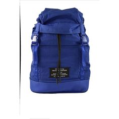 This rugged men's bag is designed for the active man. It's constructed with durable materials that can stand up to whatever daily tasks you undertake. Plus, its sleek blue color and plain pattern provide an understated look perfect for any occasion. COMPOSITION AND MATERIAL • Composition: -80% polyester -20% polyurethane Practical Blue Backpack For Hiking, Blue Nylon Backpack For Hiking, Blue Waterproof Backpack For Hiking, Blue Hiking Backpack With Functional Pockets, Practical Blue Backpack For Outdoor Activities, Functional Blue Nylon Bags, Modern Blue Nylon Bag, Casual Navy Nylon Backpack, Blue Travel Backpack With Functional Pockets