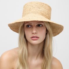 Wide-brim raffia bucket hat Raffia Bucket Hat, Polo Women, Jcrew Collection, Hat For Women, Linen Shop, Wide Brimmed, Sun Hat, Wedding Men, Favorite Jeans