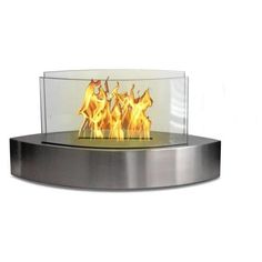 a fire pit with flames in it on a white background and no people around it