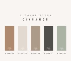 a color story with the name cinnamon on it