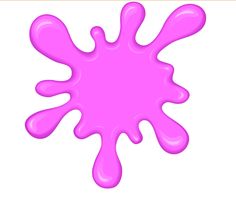 a pink paint drop on a white background