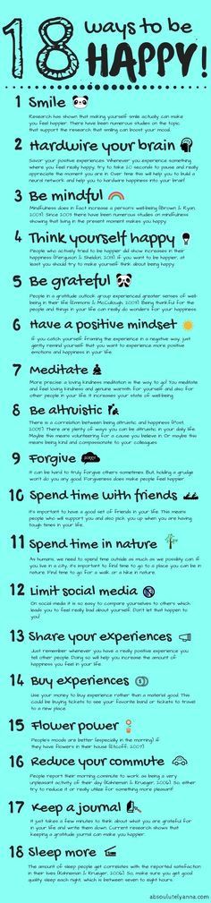 18 simple AND scientifically proven ways to live a little happier! For this post, Id like to give you some tips on how you can experience more happiness in your everyday life. Ive compiled a list of 18 actually proven ways to be happy. These proven ways Ways To Be Happy, Selamat Hari Valentine, Ways To Be Happier, Ideas Quotes, Quotes Motivational, Happy Thoughts, To Be Happy, Get Better