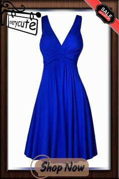 Women Elegant Pure Color Deep V-neck Dress Knee Length Backless Evening Dresses Sleeveless Slim Fit Pleated Dress Plus Size Elegant Sleeveless V-neck Dress For Beach, Blue Stretch Sleeveless V-neck Dress, Elegant Stretch Sleeveless Dress For Beach, Elegant Stretch Sleeveless Beach Dress, Beach Stretch V-neck Halter Dress, Elegant Stretch Halter Dress With V-neck, Fitted Sleeveless V-neck Sundress, Elegant Sleeveless V-neck Beach Dress, Sleeveless V-neck Sundress For Party