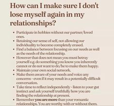 How To Not Lose Yourself In Relationship, Lose Myself, Codependency Recovery, Healthy Relationship