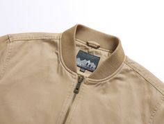 Camel Beige Bomber Jacket | Park Seo Roi - Itaewon Class M Fashion Chingu, Types Of Coats, Basic Tops, Camel, Winter Outfits, Length Sleeve, Bomber Jacket