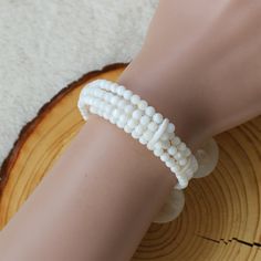 "Applications: wedding, engagement, daily wear,party Material: Pearl, shell,shell beads beads size :4-6-8mm,15*15mm ,20*30mm Bracelet Size:6.5-7.5\" Color: As show We can adjust the length of your requirements All the product are designed and made by myself so if you want any adjustments in length or style, don't forget to contact me. Otherwise, I will send you the one in the picture. Welcome wholesale and customization. We can customize according to your requirements. Payment We accept PayPal o White Shell-shaped Bracelet As A Gift, White Shell-shaped Bracelet For Gift, White Shell Beaded Bracelets As Gift, White Shell Bracelets Perfect For Gifts, White Shell Bracelets As A Gift, Elegant Shell-shaped Bracelets, Shell Beaded Bracelets As Gift, Elegant Adjustable Shell Bracelet, Elegant Mother Of Pearl Beaded Bracelets As Gift