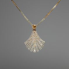 Art Deco called. They want their pendant back. Materials - 14k Yellow Gold, Yellow Sapphire, Diamonds Weights - 0.13ct Yellow Sapphire, 0.47ct Diamond Dimensions - 22mm x 16mm ﻿Note﻿ - Chain is not included with purchase Gold Diamond Teardrop Pendant Jewelry, Diamond Cut Pendant Necklace, Fine Jewelry Diamond Pendant Necklace With Sparkling Stones, Fine Jewelry Diamond Necklace With Large Pendant As Gift, Cubic Zirconia Pendant Diamond Necklace, Diamond Necklace With Large Pendant As Gift, White Gold Diamond Jewelry With Large Pendant, Gold Diamond Necklace With Sparkling Stones, Diamond Teardrop Pendant Jewelry With Sparkling Stones