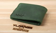 Bifold wallet, Men's wallet, Green wallet, Handmade wallet, Crazy horse leather, Classic wallet, Card slots, Gift idea, Grass snake by YLARAGIS on Etsy Green Leather Bifold Wallet, Classic Green Leather Trifold Wallet, Handmade Green Leather Trifold Wallet, Classic Green Wallets As Gift, Green Leather Wallet For Gift, Green Leather Wallets For Gift, Green Leather Trifold Wallet, Green Leather Wallet As Gift, Green Leather Wallets For Gifts