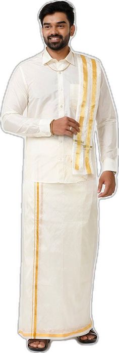 Traditional Festive Sets For Marriage, Ceremonial White Sets For Festivals, White Traditional Wear For Marriage, White Sets For Diwali Ceremonial, Ceremonial White Sets With Pallu, White Ceremonial Sets For Diwali, White Sets For Ceremonial Occasions During Diwali, White Traditional Drape Ceremonial Sets, White Ceremonial Sets With Traditional Drape