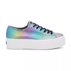 Keds Triple Up Metallic Foil Lace Up Keds Triple Up, Keds Shoes, Platform Sneaker, Metallic Foil, Every Color, Shoe Style, Keds, Slip Ons, Tennis Shoes