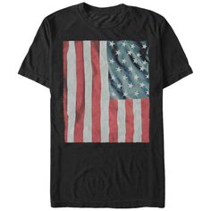 Feel proud as the American flag billows on the Lost Gods Waving American Flag Black T-Shirt! This cool American flag shirt features the American flag in a style that appears as if it is billowing in the wind across the front. Size: 2xl. Gender: male. Age Group: adult. Pattern: Flags. Material: Cotton. Waving American Flag, Cool American Flag, American Flag T Shirt, Black American Flag, Black Fathers, American Flag Tshirt, American Flag Shirt, Flag Shirt, Black American