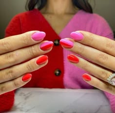 Valentine Day Nails, Pink Nail, A Woman, Nail Polish, Nail Art, Valentines, Tools, Nails, Red