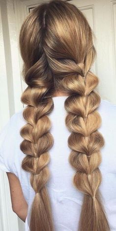 Preppy Hairstyles, Work Hairstyles, Hair Up Styles, Braids For Long Hair, Maquillaje De Ojos